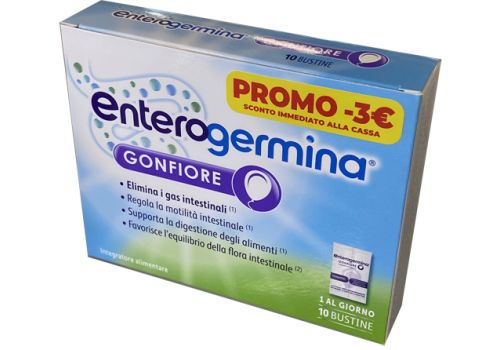 Enterogermina Gonfiore integratore per il benessere intestinale 10 bustine