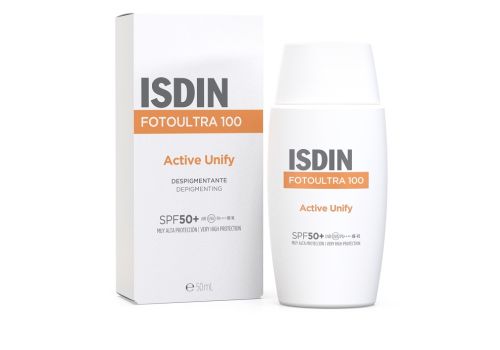 Isdin Fotoultra 100 Active Unify spf 50+ protezione solare viso  50ml