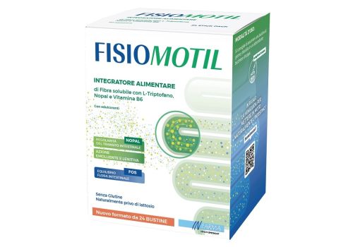Fisiomotil integratore per la regolarità intestinale e l'equilibrio della flora batterica 24 bustine 