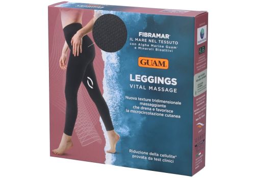 Guam Fibramar leggins vital massage taglia s/m colore nero