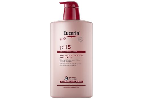 Eucerin pH 5 gel e olio doccia delicato per pelle sensibile e secca 1 litro