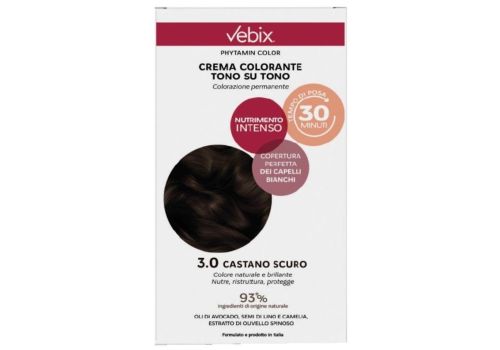 Vebix Phytamin Color 3.0 crema colorante castano scuro 125ml