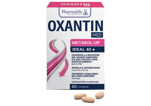 Oxantin Med Metabol-Up Ideal 40+ integratore per l'equilibrio del peso corporeo 60 compresse