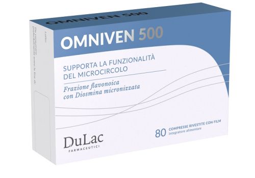 Omniven 500 integratore per la funzionalità del microcircolo 80 compresse
