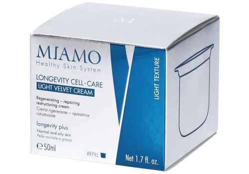 Miamo Longevity Plus cell-care light velvet cream anti-età ricarica 50ml