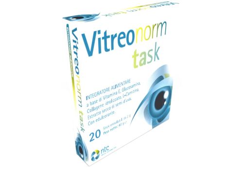 Vitreonorm Task integratore per il benessere degli occhi 20 stick orosolubili 