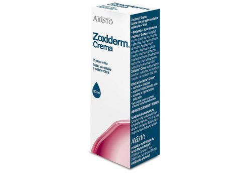 Zoxiderm crema viso idratante nutriente lenitiva per pelle sensibile e seborroica 30ml