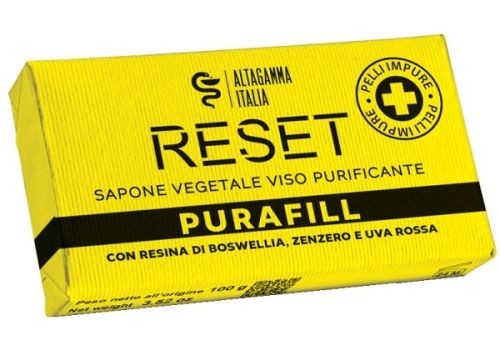 Reset Purafill sapone vegetale purificante per pelli impure 100 grammi