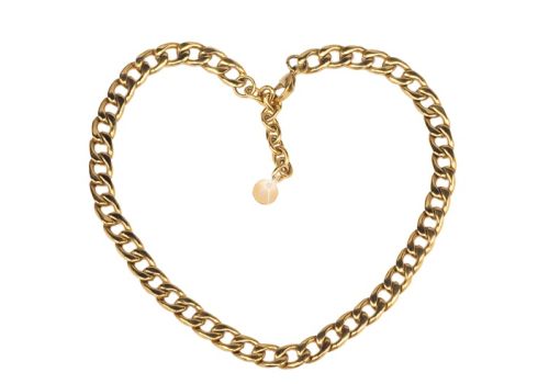 Biojoux ahmed collana in acciaio anallergico gold plated