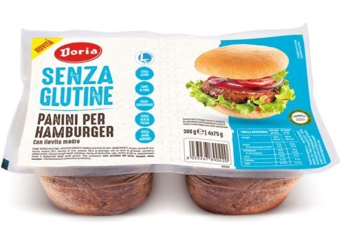 Doria panini per hamburger senza glutine 4 pezzi