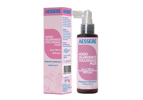 Acido Ialuronico Colloidale Plus 1000ppm integratore per il benessere della pelle spray orale 100ml