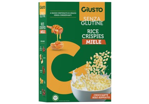 Giusto senza glutine rice crispies al miele 200 grammi
