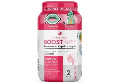 Boost Unghie e Capelli integratore per il benessere di capelli e unghie 60 supergelèe gusto uva
