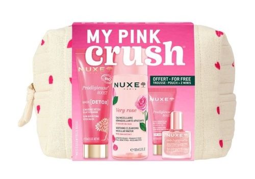 Nuxe My Pink Crush trousse da viaggio per la skincare del viso 4 pezzi