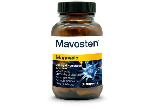 Mavosten Magnesio integratore per supportare la normale funzione del sistema nervoso 60 capsule