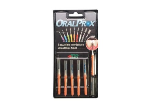 Oralprox scovolini interdentali tascabili misura 4 colore arancione 6 pezzi