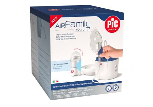 Pic Air Family Evolution kit per aerosol terapia con doccia nasale