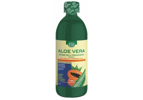 Aloe Vera con Papaya Fermentata integratore per le difese dell'organismo succo puro 500ml
