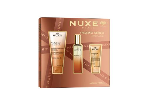 Nuxe Fragranze Iconiche Prodigieux cofanetto con profumo 30ml + olio doccia 100ml + latte profumato 30ml