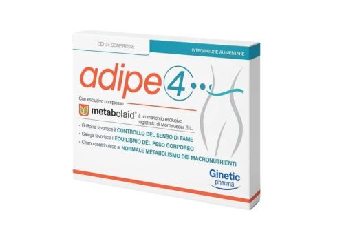 Adipe 4 integratore per il controllo del peso e il metabolismo dei macronutrienti 24 compresse