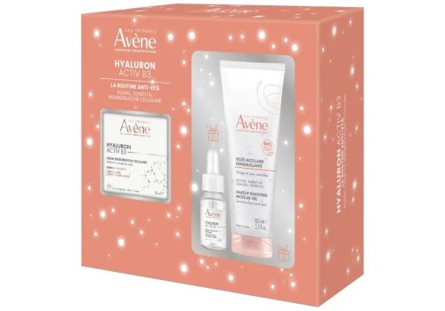 Avène Hyaluron Activ B3 Routine Anti-età cofanetto con crema rigenerante 50ml + siero rimpolpante 10ml in omaggio + gel micellare struccante 100ml in omaggio 