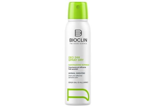 Bioclin Deo 24H Spray Dry deodorante profumato senza alluminio sudorazione normale 150ml