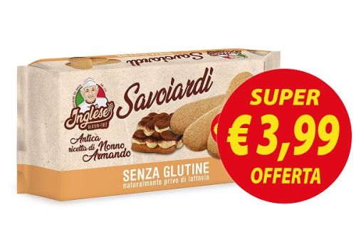 Inglese Savoiardi senza glutine 180 grammi 