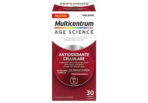 Multicentrum Age Science Antiossidante Cellulare integratore per contrastare lo stress ossidativo 30 capsule