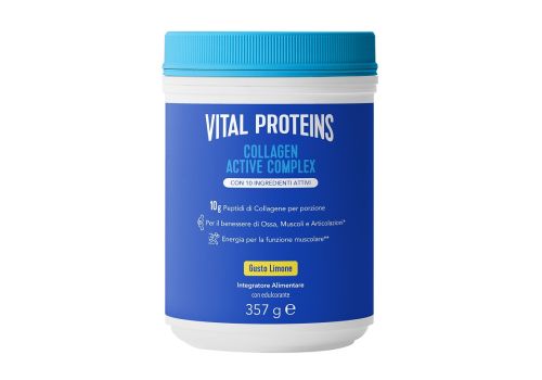 Vital Proteins Collagen Active Complex integratore per il sistema muscolo-scheletrico polvere orale gusto limone 357 grammi