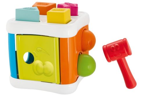 Chicco cubo incastra & martella 2in1 gioco per bambini 10-36m  