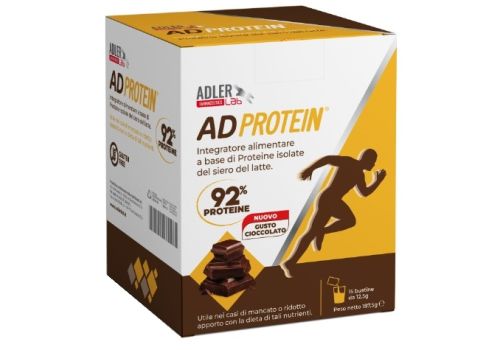 Adprotein integratore a base di proteine isolate gusto cioccolato polvere orale 15 bustine