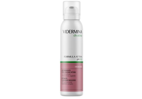Vidermina clx-attiva pH5,5 mousse detergente per l'igiene intima 150ml