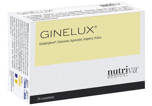 Ginelux integratore per contrastare i disturbi di ciclo mestruale e menopausa 30 compresse