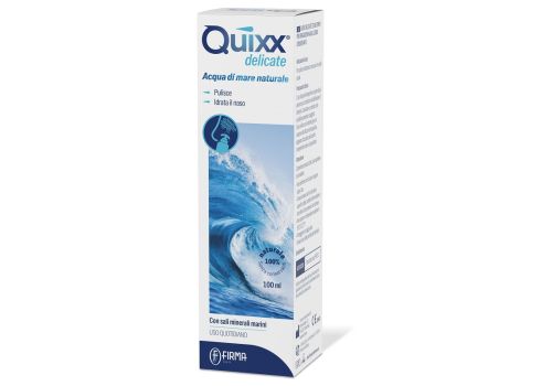 Quixx Delicate acqua di mare naturale per irrigazione nasale 100ml