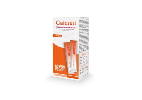 Calcixil integratore per il metabolismo del calcio e la salute delle ossa 15 stick da 12ml