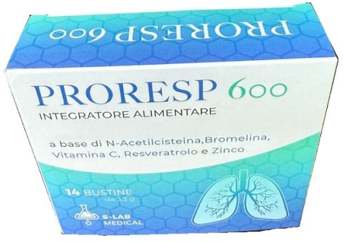 ProResp 600 integratore per il sistema immunitario e il benessere respiratorio 14 bustine