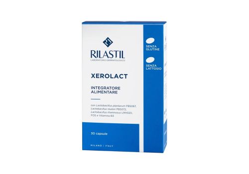 Rilastil Xerolact integratore per la pelle con probiotici e prebiotici 30 capsule