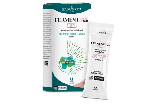 Ferment Flor Pro Atopic integratore per l’equilibrio intestinale e il benessere della pelle 14 stick orosolubili