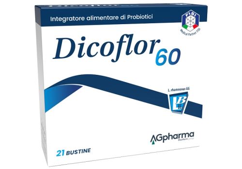 Dicoflor 60 integratore di probiotici per l'equilibrio della flora intestinale 21 bustine