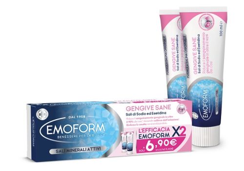 Emoform Gengive Sane dentifricio per ridurre il sanguinamento gengivale bipack 2 x 100ml