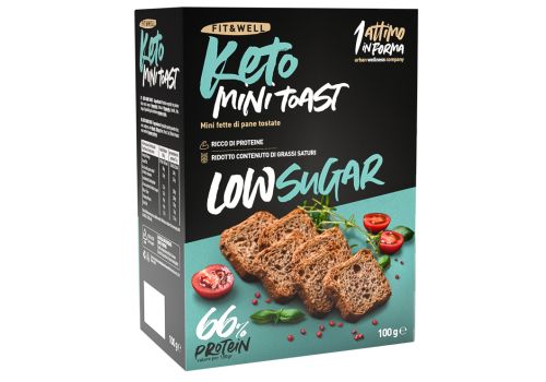 Keto mini toast low sugar a basso contenuto di zuccheri 100 grammi