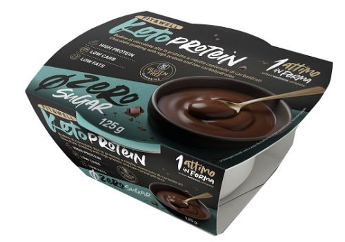 Keto Protein budino cioccolato ad alto contenuto di proteine e basso contenuto di zuccheri 125 grammi