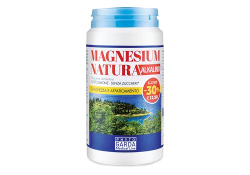 Magnesium Natura Alkalino integratore per la funzione muscolare e il sistema nervoso polvere orale 150 grammi