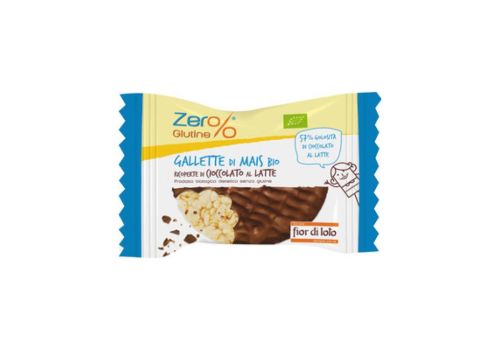 Fior di Loto Zer% glutine gallette di mais bio ricoperte di cioccolato 32 grammi