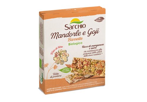 Sarchio barrette Mandorle e goji senza glutine 4 x 20 grammi