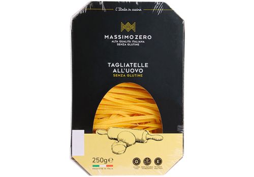 Massimo Zero tagliatelle all'uovo pasta senza glutine 250 grammi