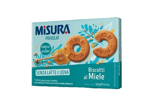 Misura Privolat frollini al miele lievitazione naturale senza latte e uova 400 grammi