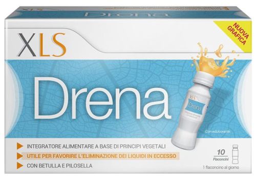 Xls Drena integratore utile per favorire l'eliminazione dei liquidi in eccesso 10 flaconcini 70ml