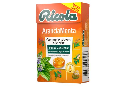 Ricola eucalipto senza zucchero caramelle balsamiche alle erbe 50 grammi