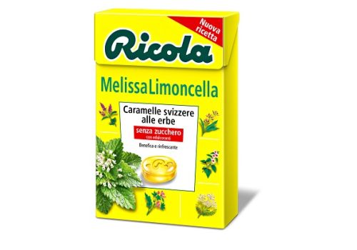 Ricola melissa limoncella senza zucchero caramelle alle erbe 50 grammi